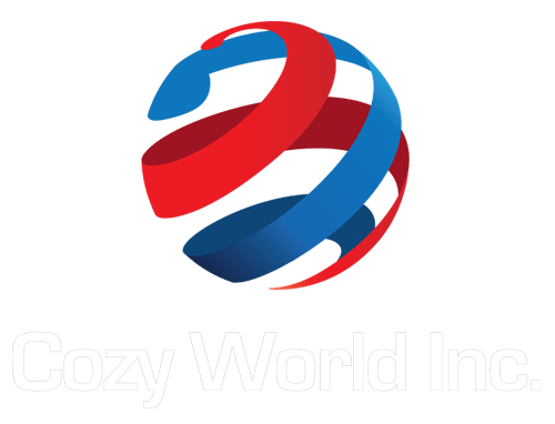 Cozy World Logo White