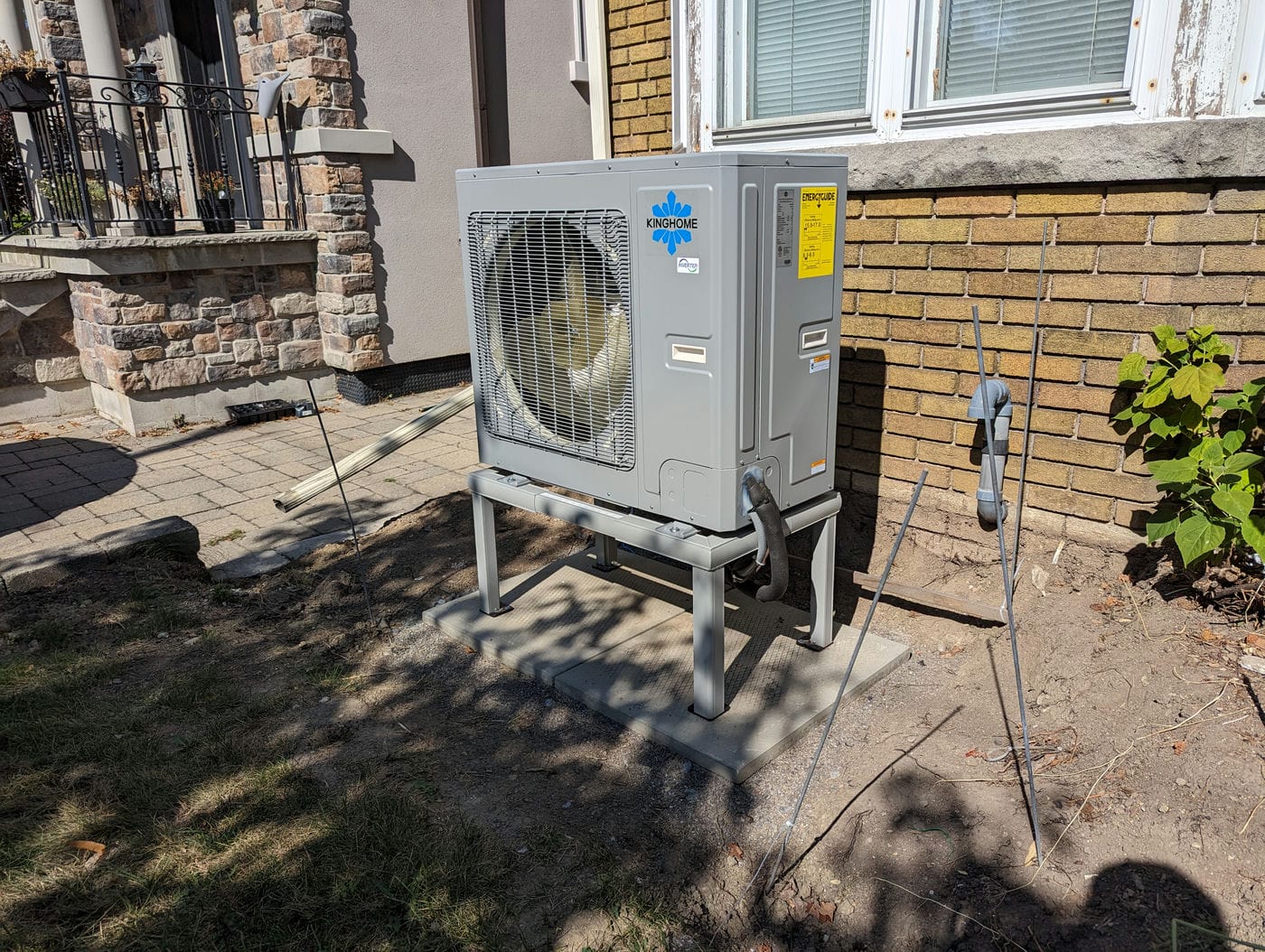 Toronto Heat Pump Legs Anchored