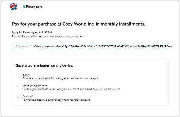 HVAC Loan Financing Application