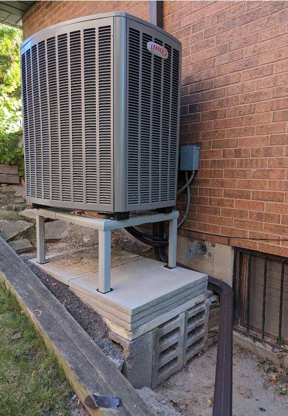 lennox heat pump installation in Toronto