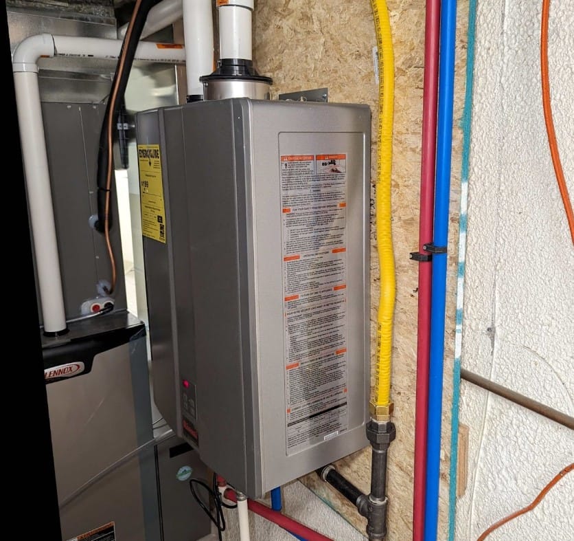 tankless water heater installation