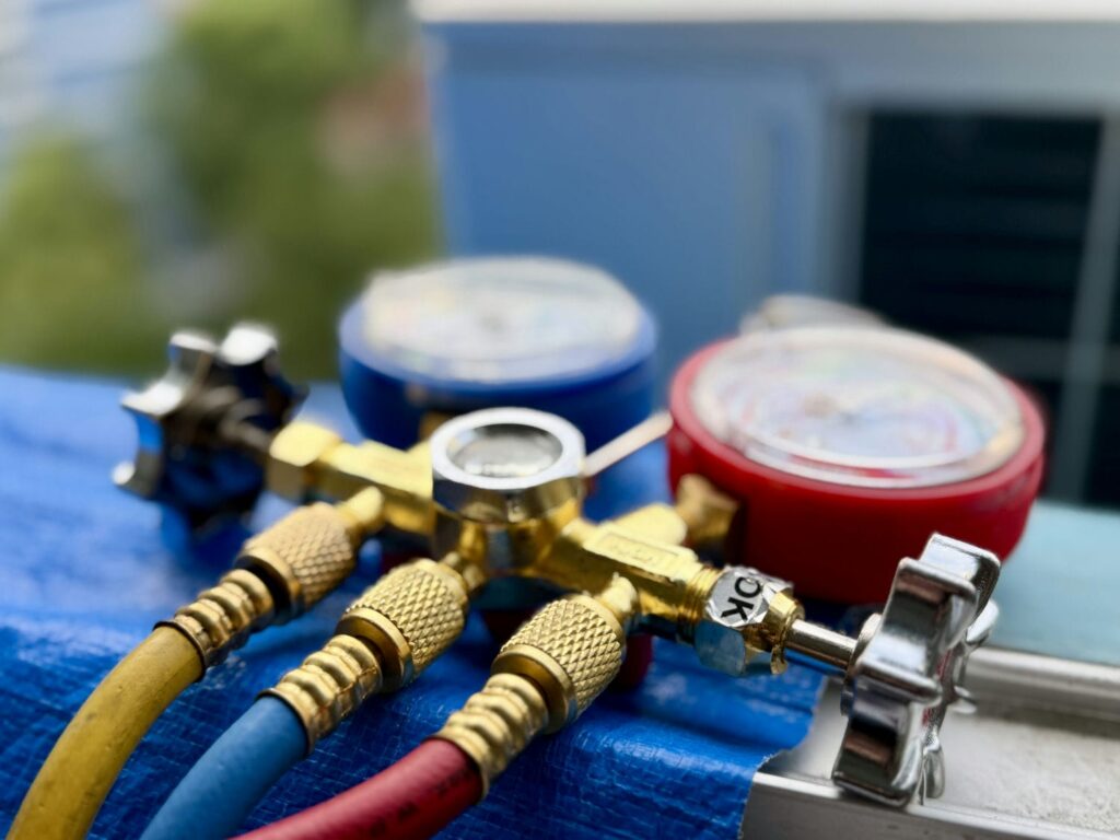 manometer guage for filling ac refrigerant