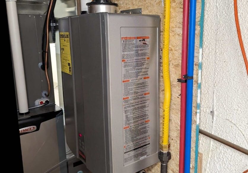 tankless water heater installation